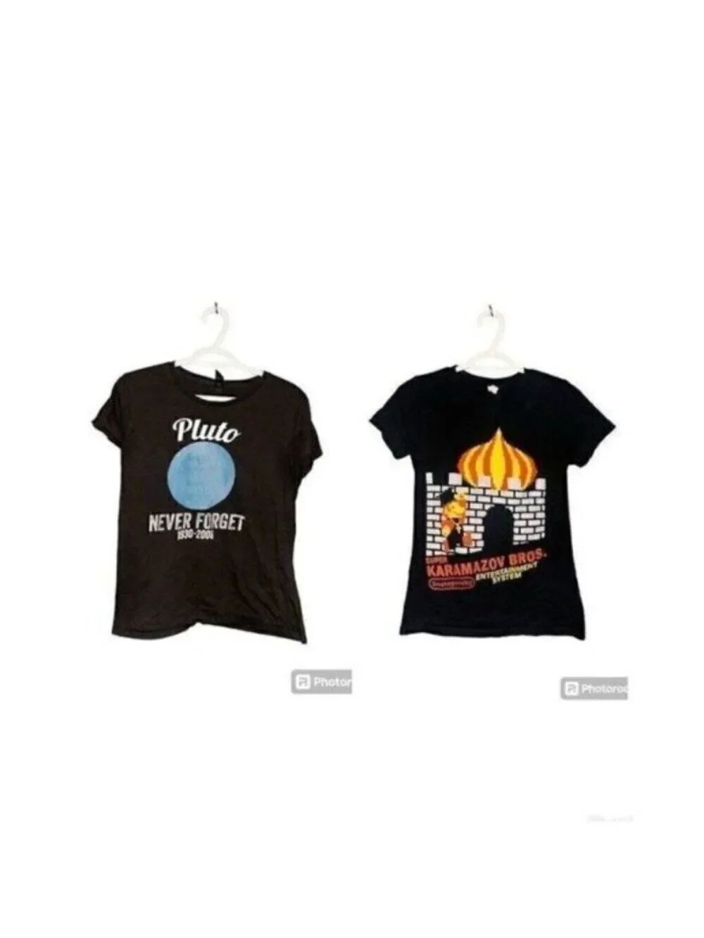 Bundle Of Two Tshirts Pluto Mario